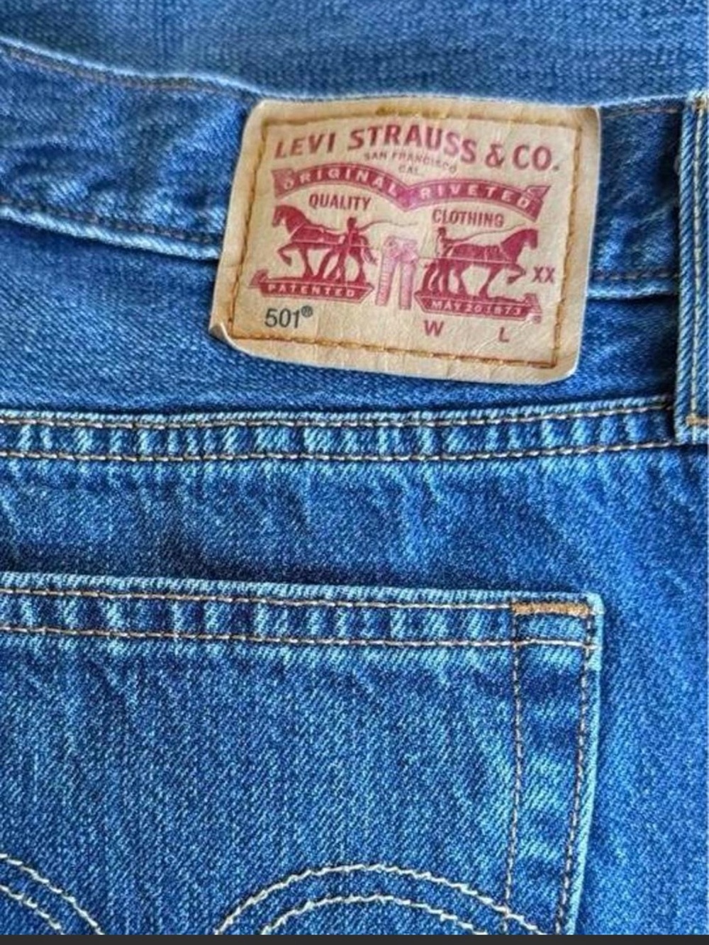 Levi's 501 Women’s Blue Straight-Leg Jeans